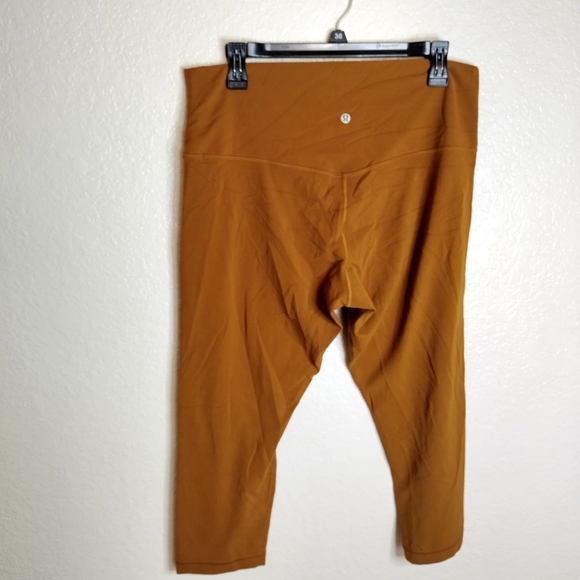Lululemon Align High-Rise Crop 21"Copper Brown Sz 20 - Picture 7 of 9